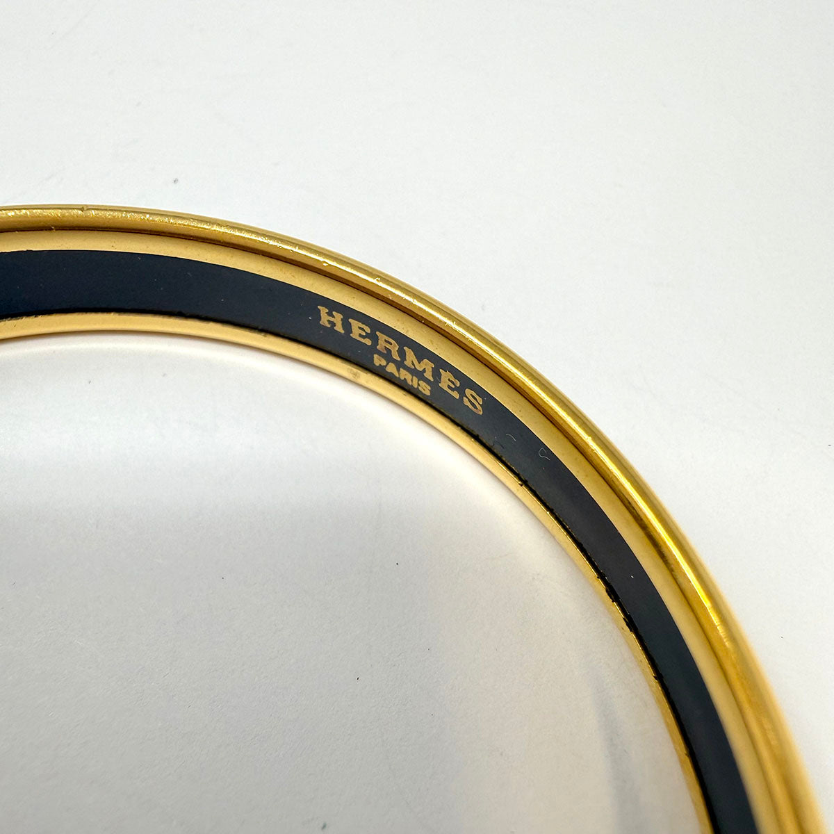 Hermes Narrow Enamel Bangle Bracelet