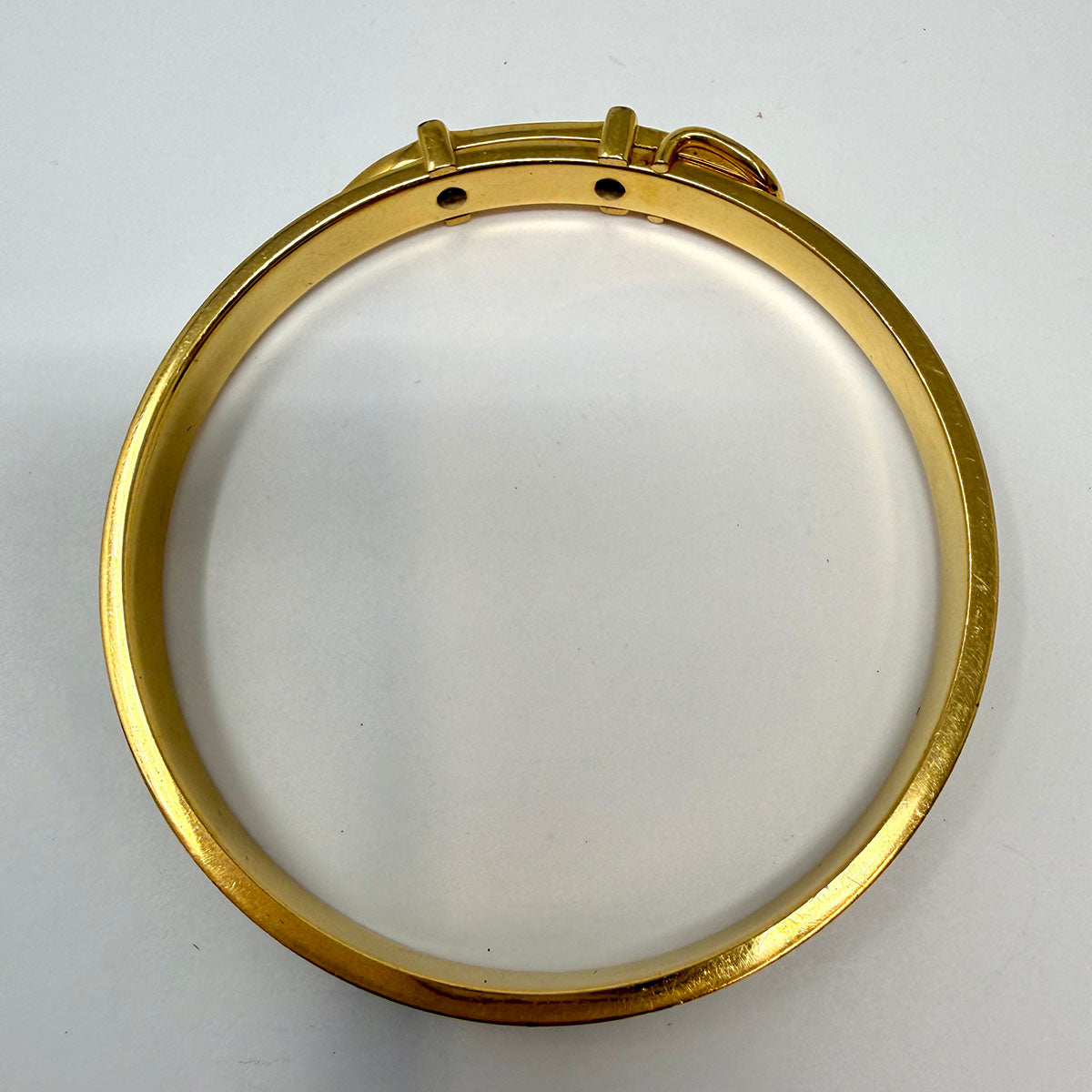 Hermes Narrow Lizard Bangle Bracelet