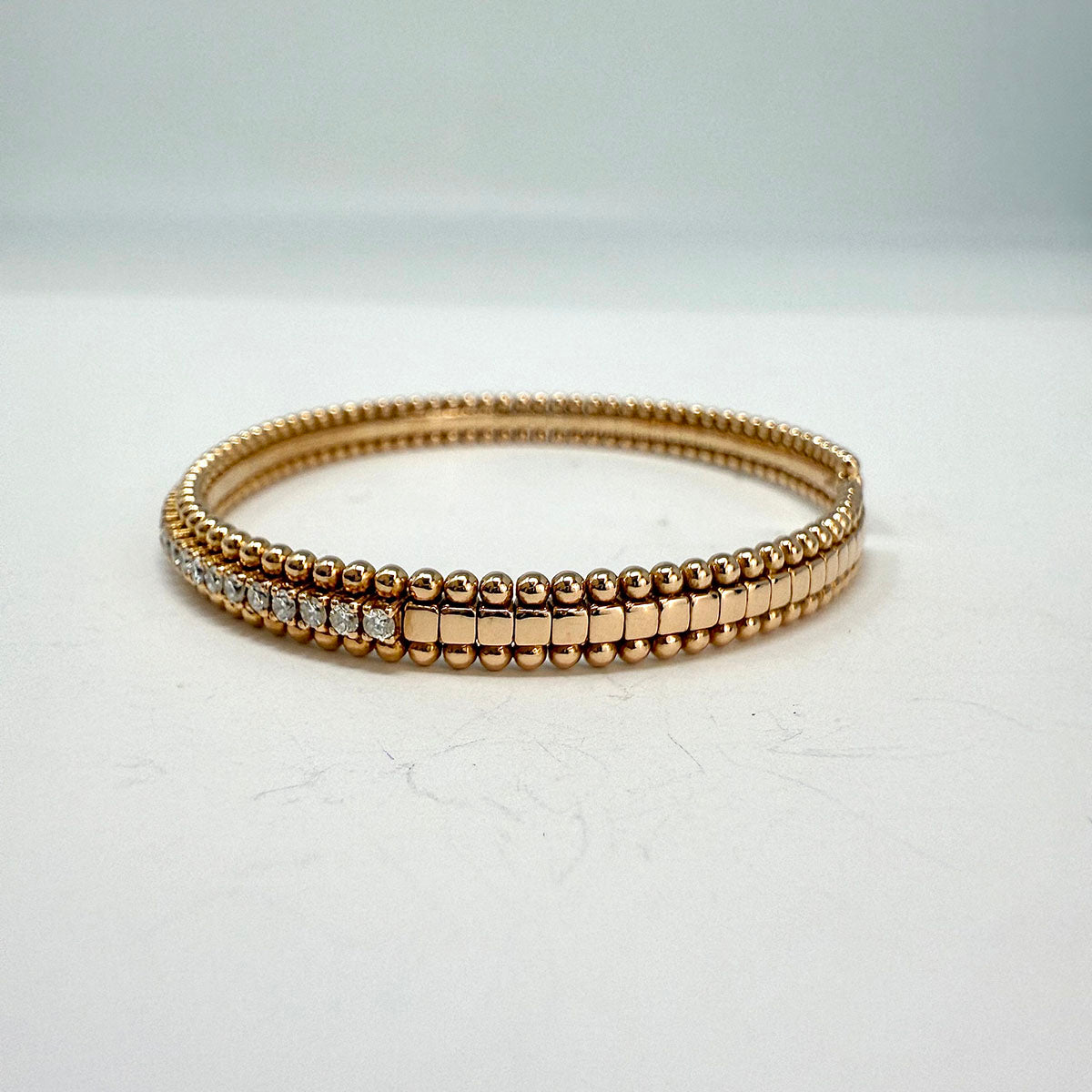 18K Gold Cuff Diamond Bracelet