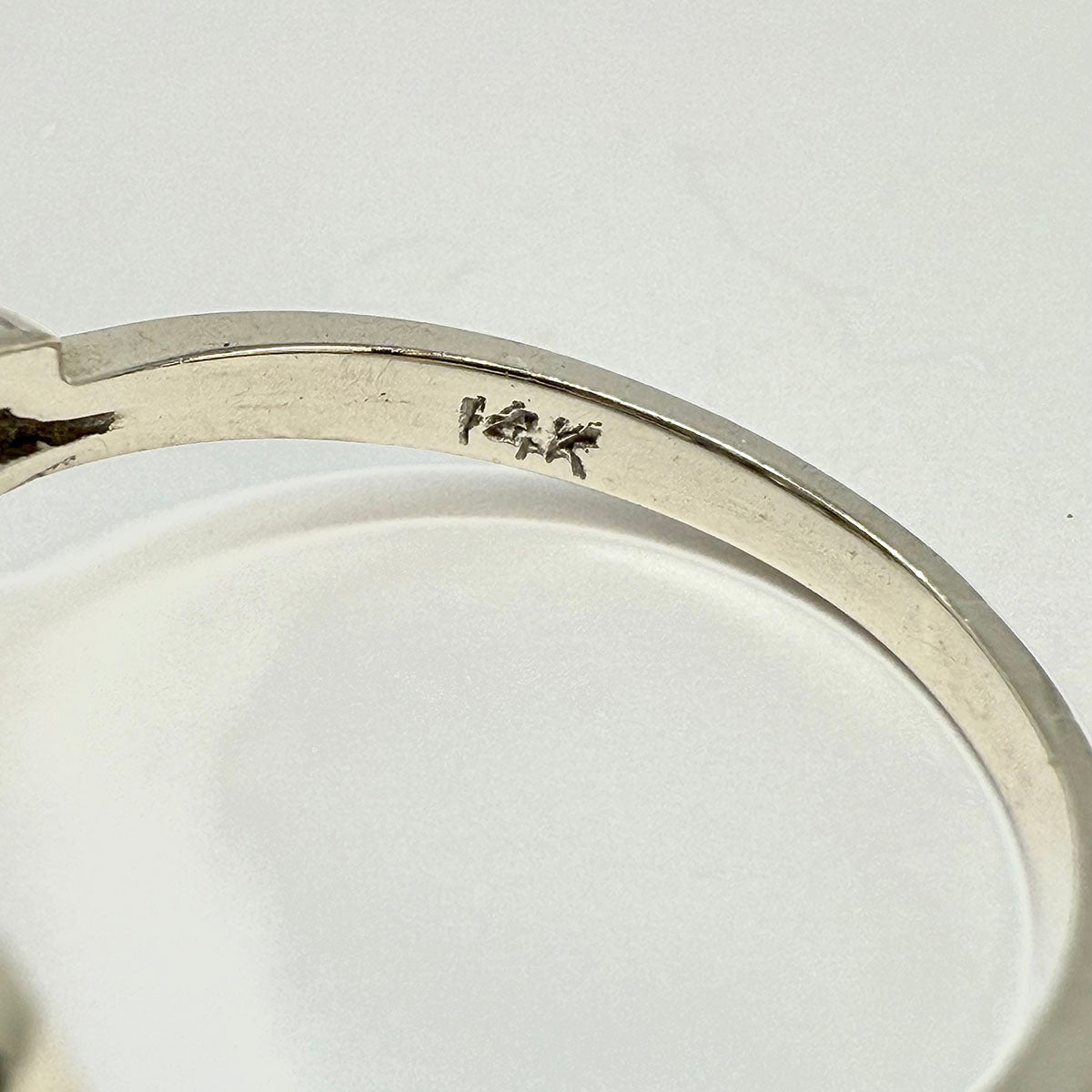 Vintage 14K White Gold with Diamonds