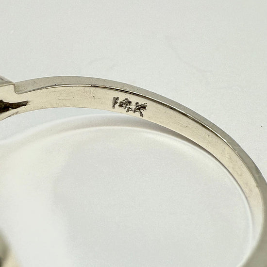 Vintage 14K White Gold with Diamonds