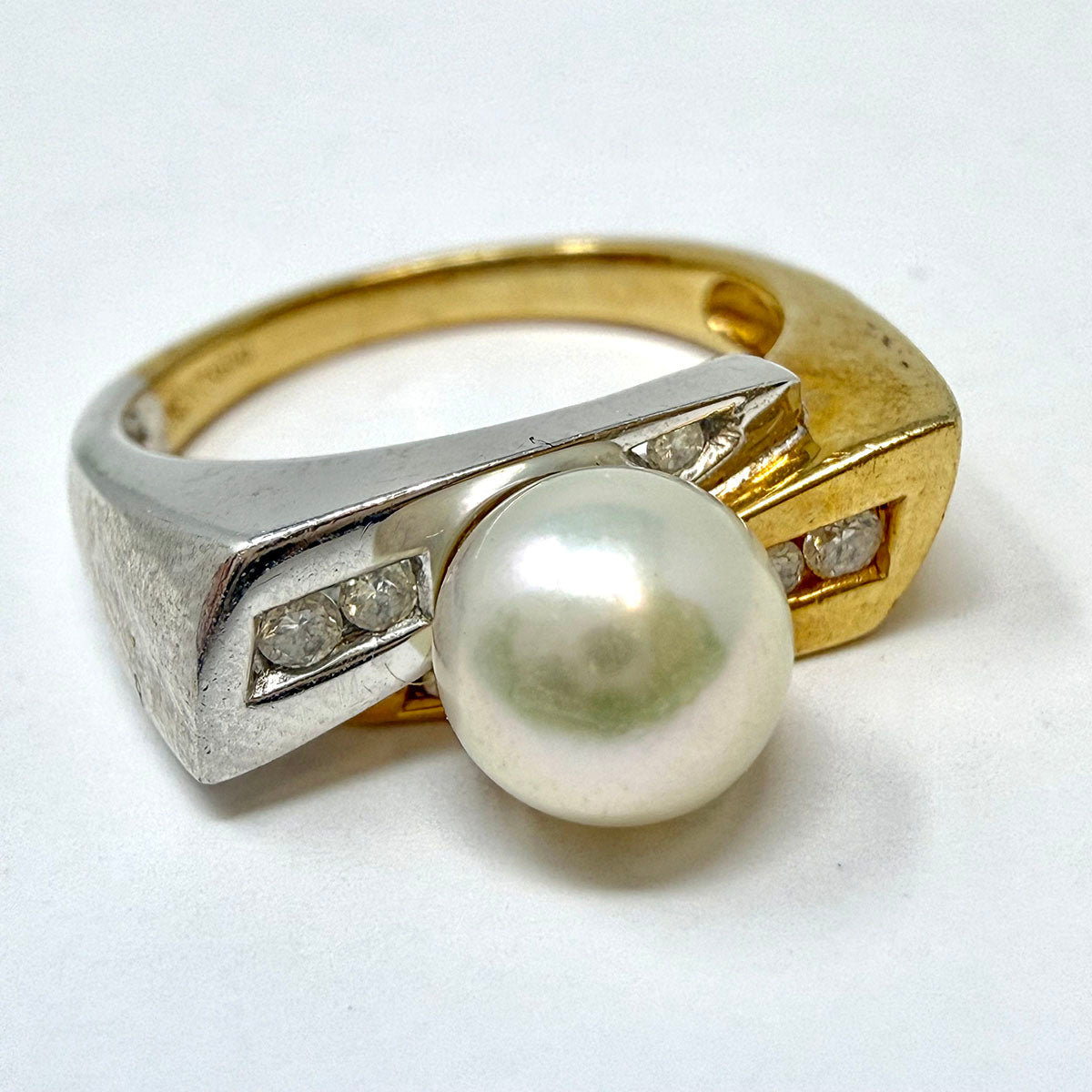 Pearl and Diamond Ring