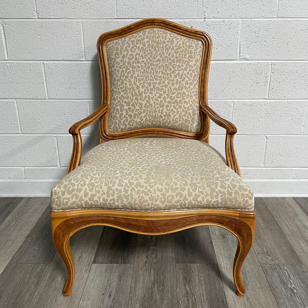 Armchair with Animal-Print Upholstery