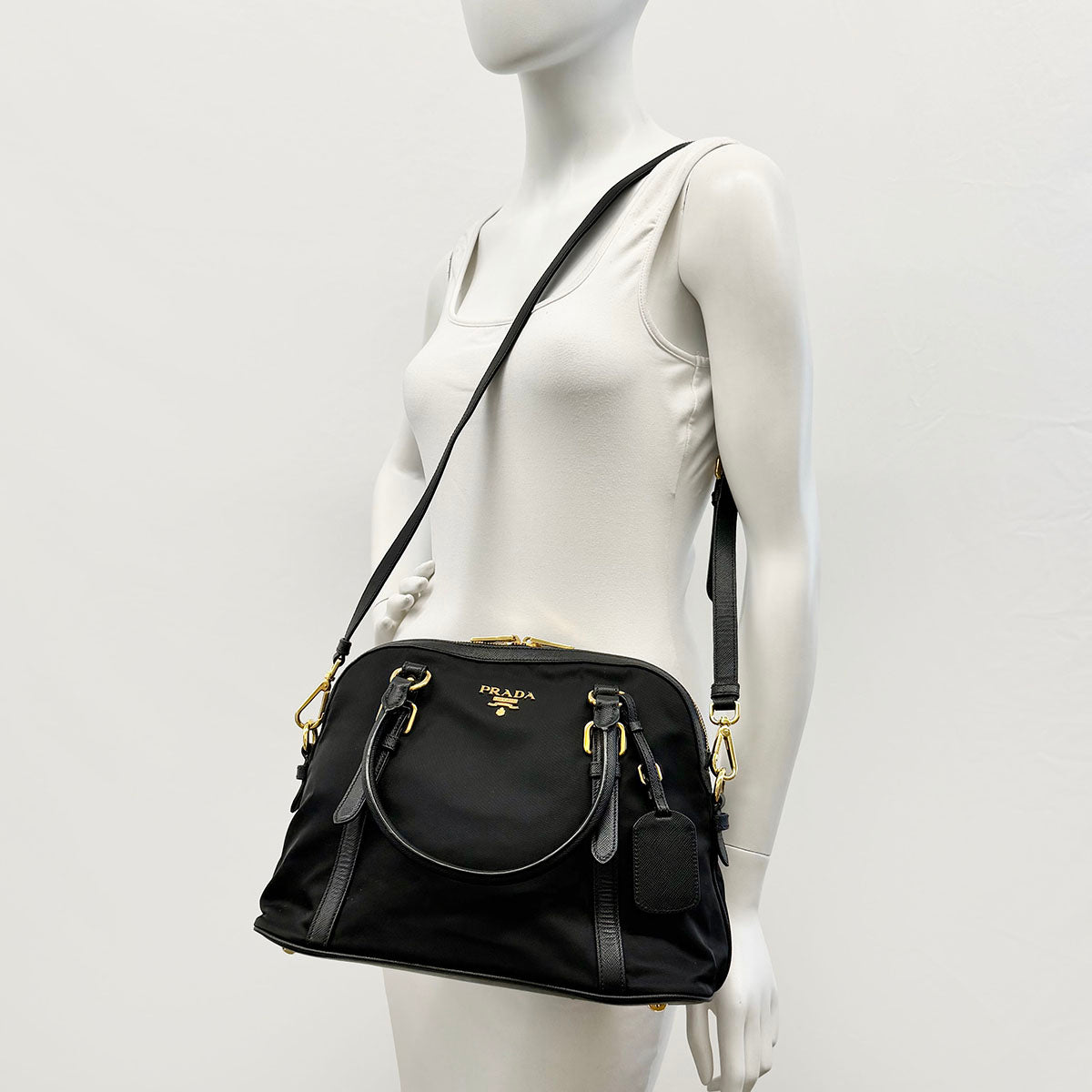Prada Tessuto Nylon Satchel Bag