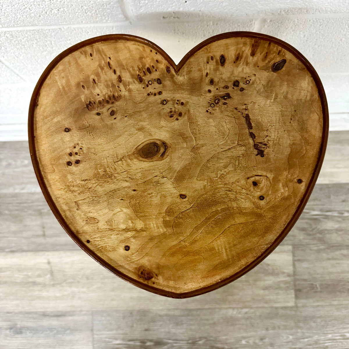Heart Shape Table/Plant Stand wiith Lower Level