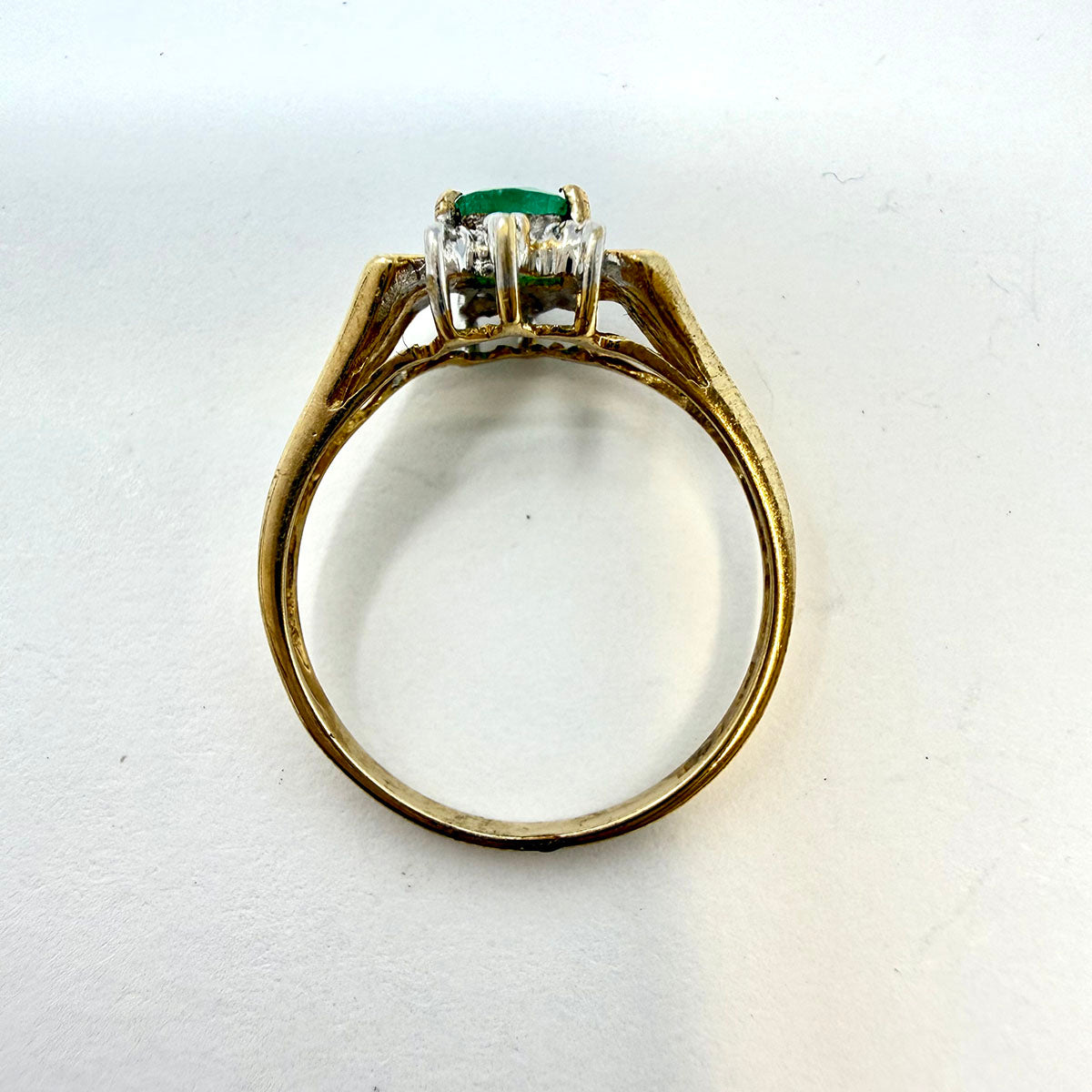 Emerald  and Diamond Ring