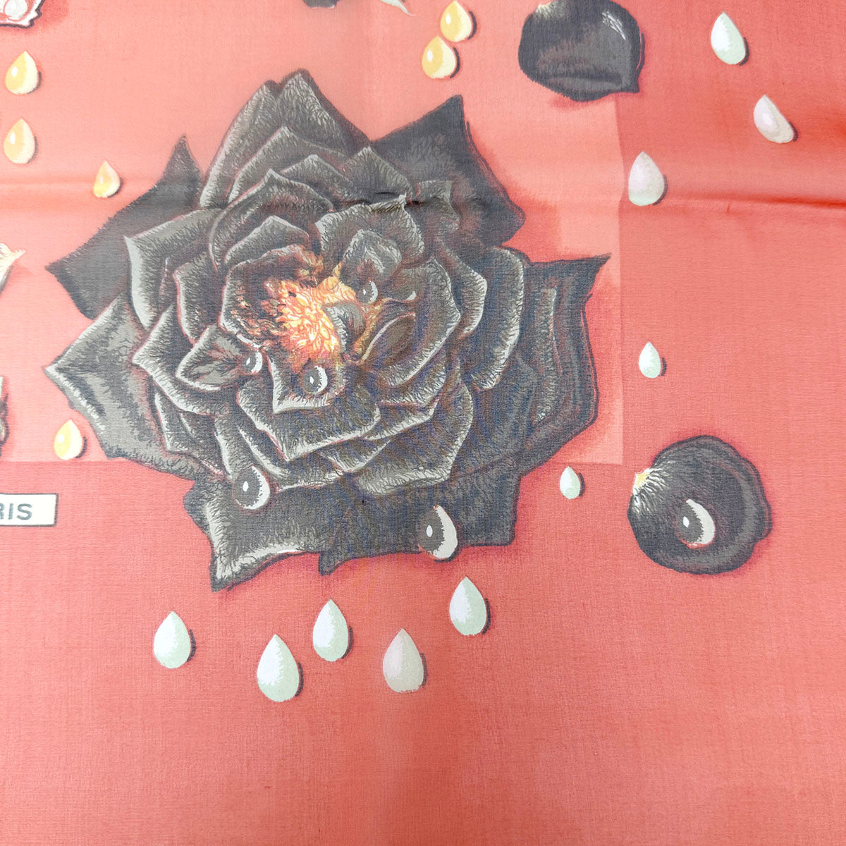 Hermes "La Rosee" Mousseline Scarf