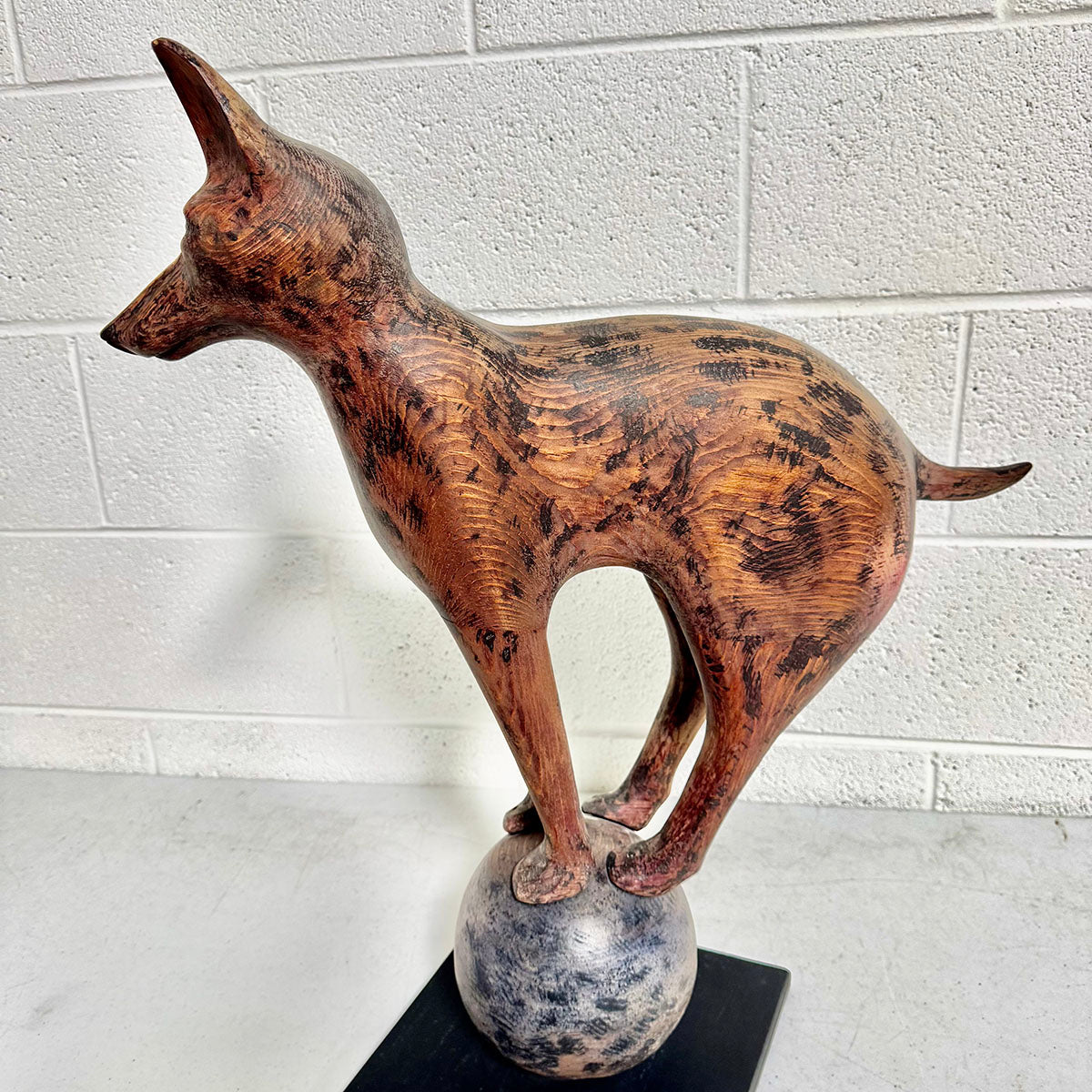 "Fox Balanced on a Ball"