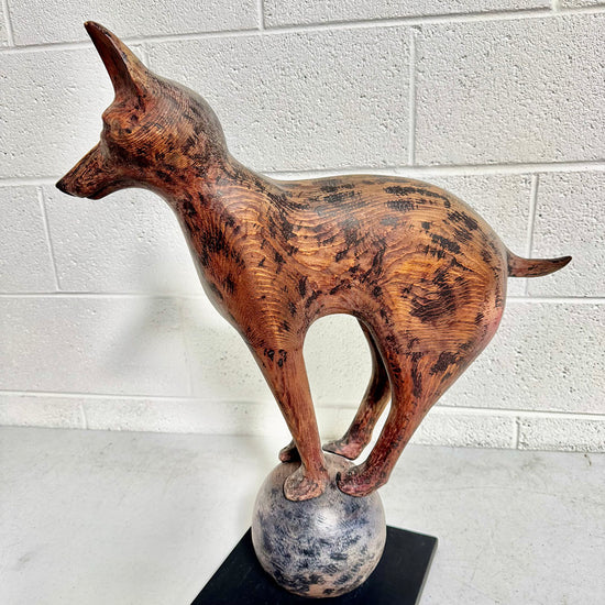 "Fox Balanced on a Ball"