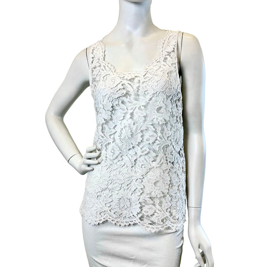 New Valentino Sleeveless Lace Blouse