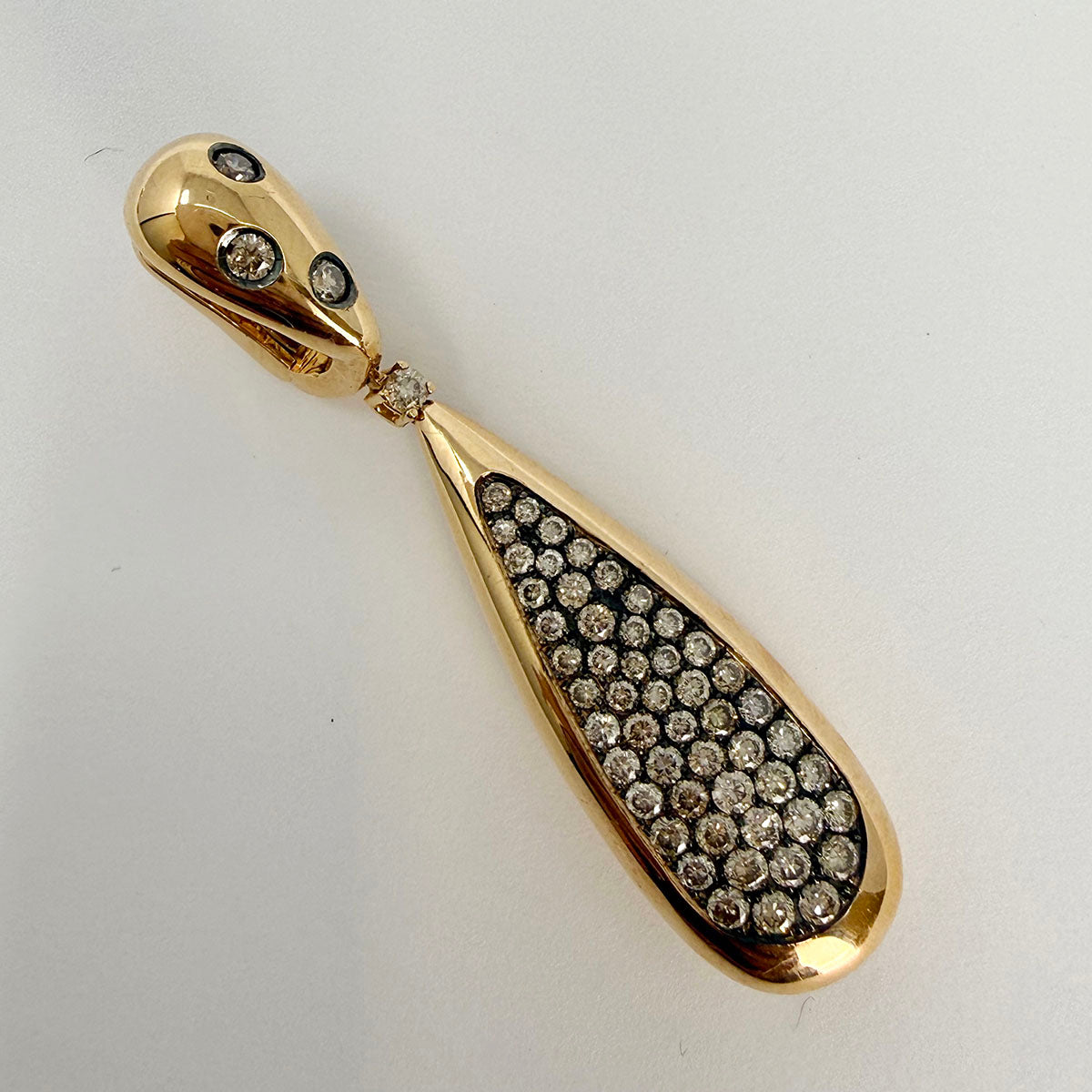 Damaso Martinez 18K Rose Gold Diamond Drop Earrings