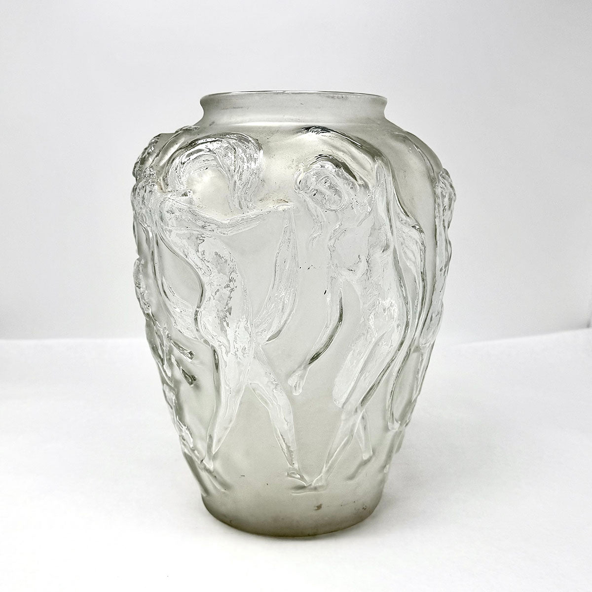 Dancing Nudes and Pan Satin Vase
