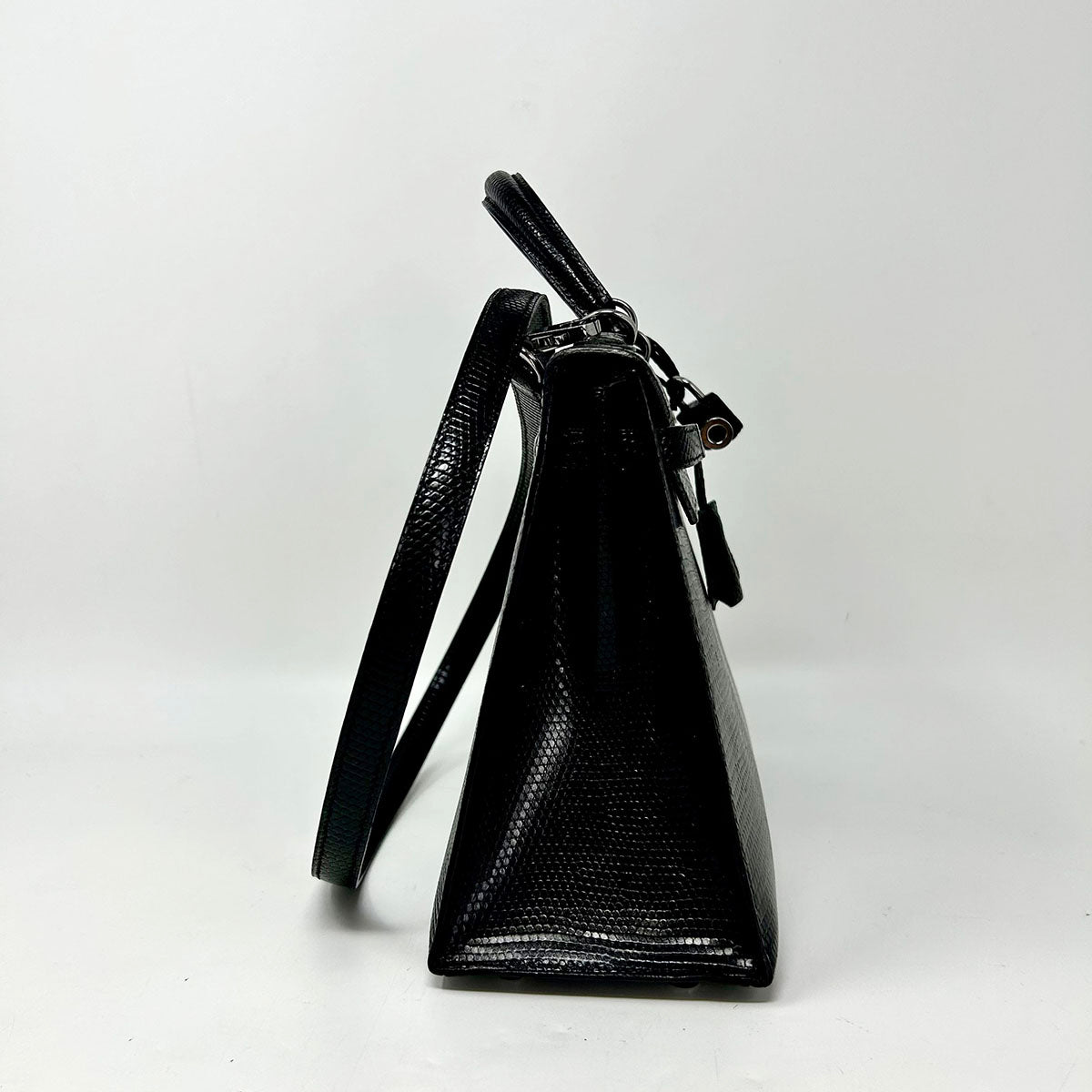Hermes Lizard Kelly Handle Bag