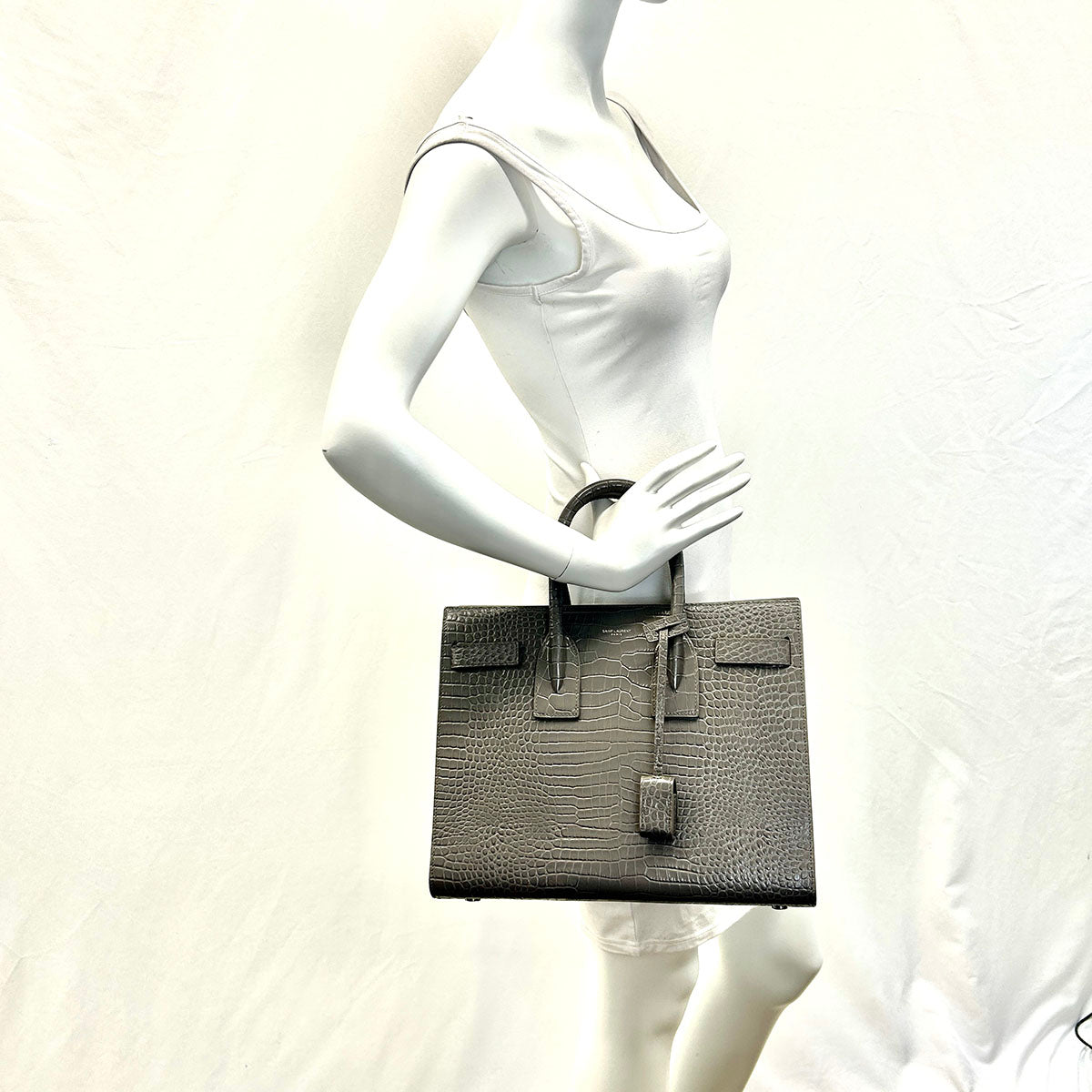 Saint Laurent Leather Sac De Jour Handle Bag