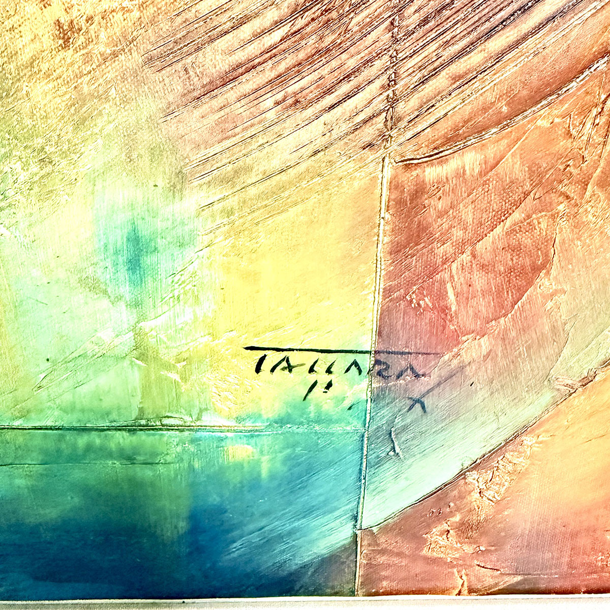 Framed Painting Large Abstract