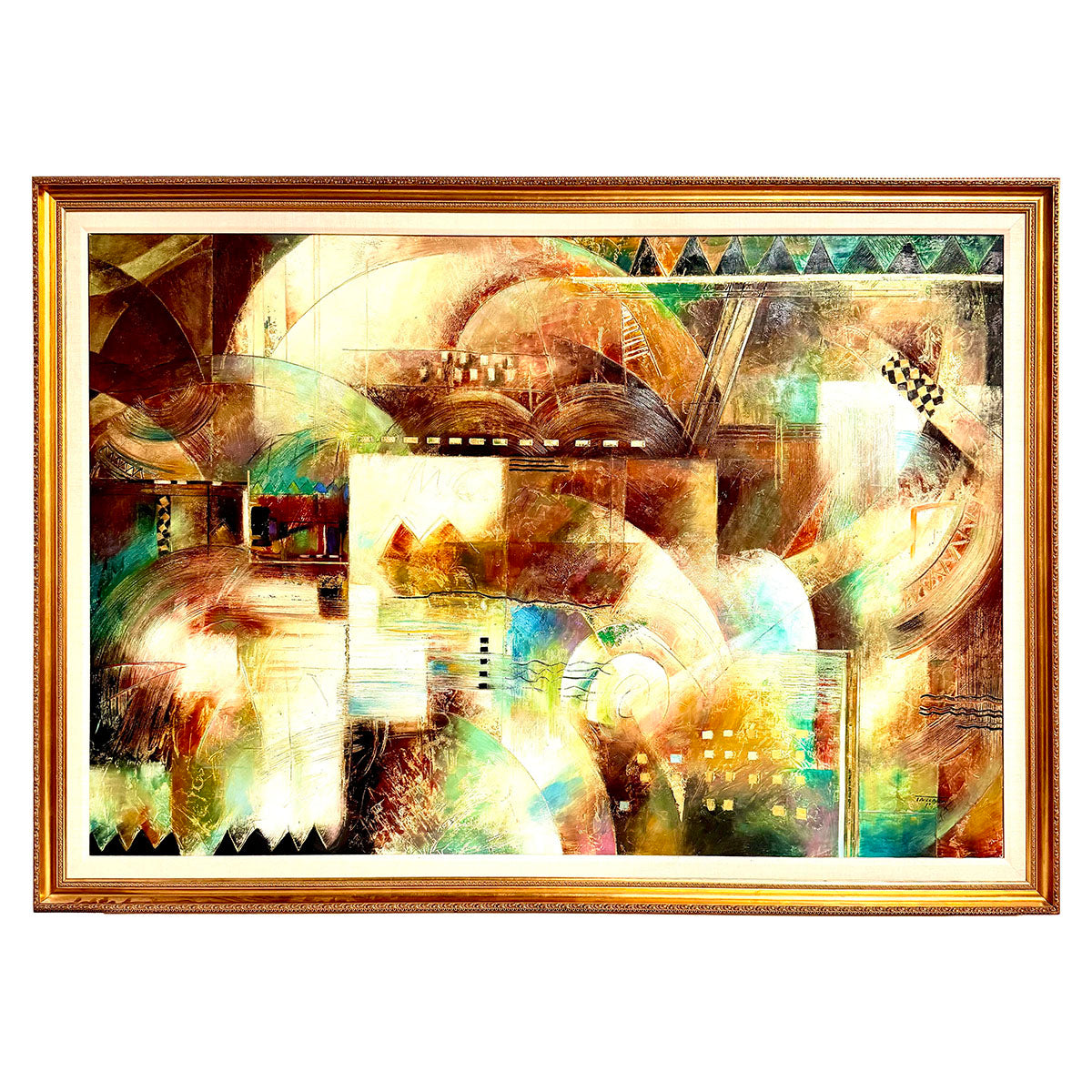 Framed Painting Large Abstract