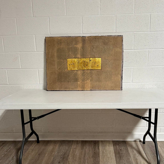 "Abstract Hand Crafted Paper Work" Signed