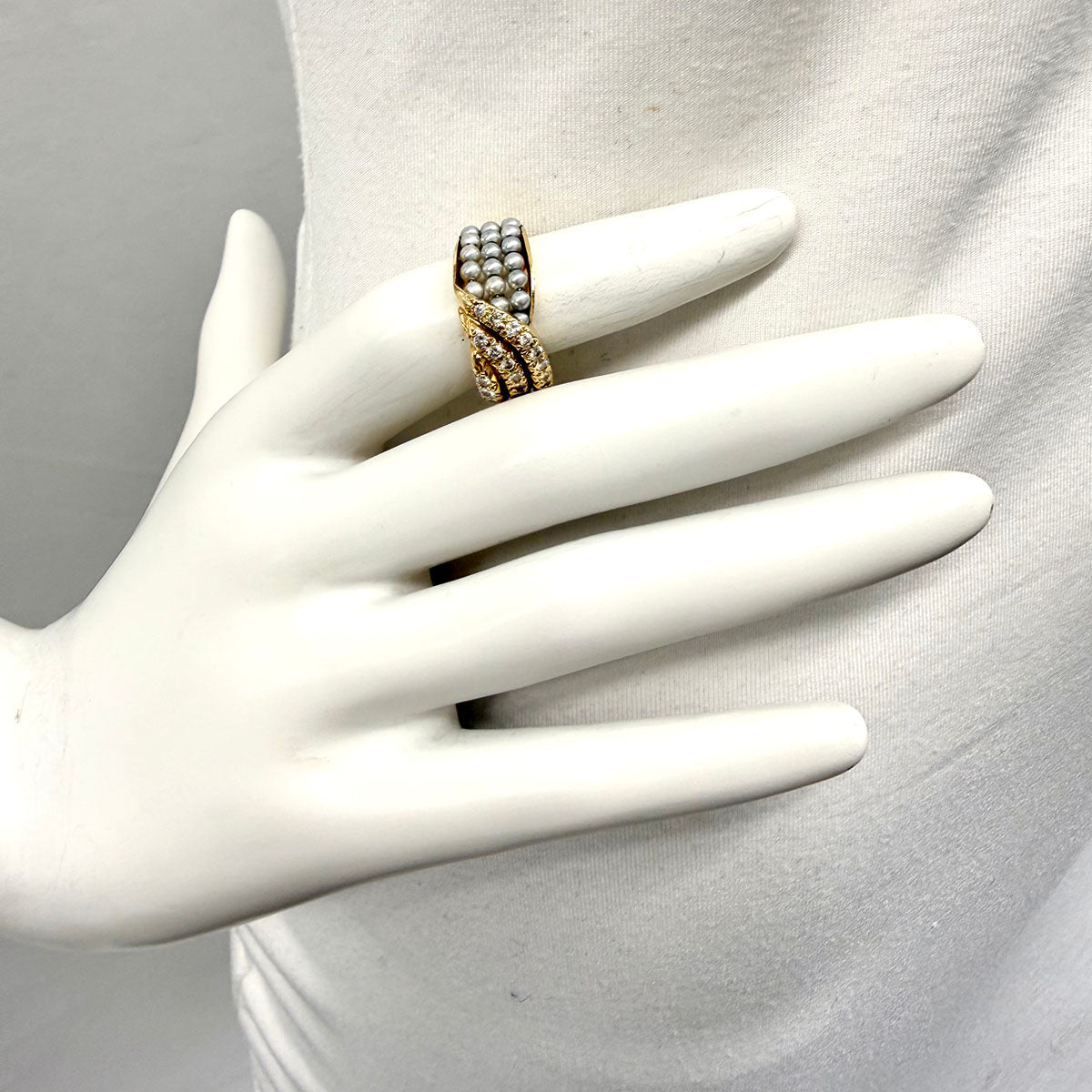 Pearl and Diamond Ring