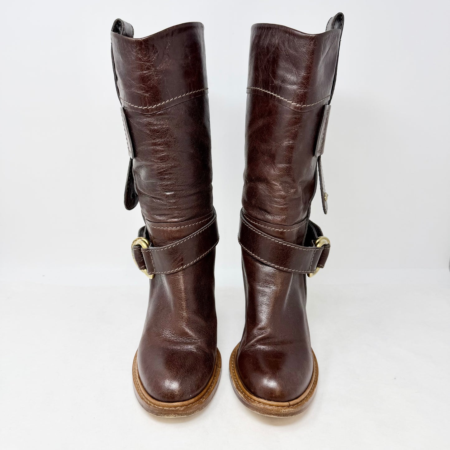 Chloe Wing Calf Boots