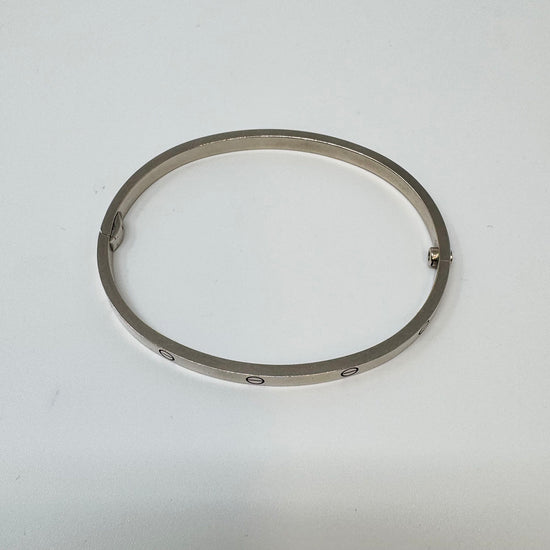 Cartier 18K White Gold "LOVE" Bracelet