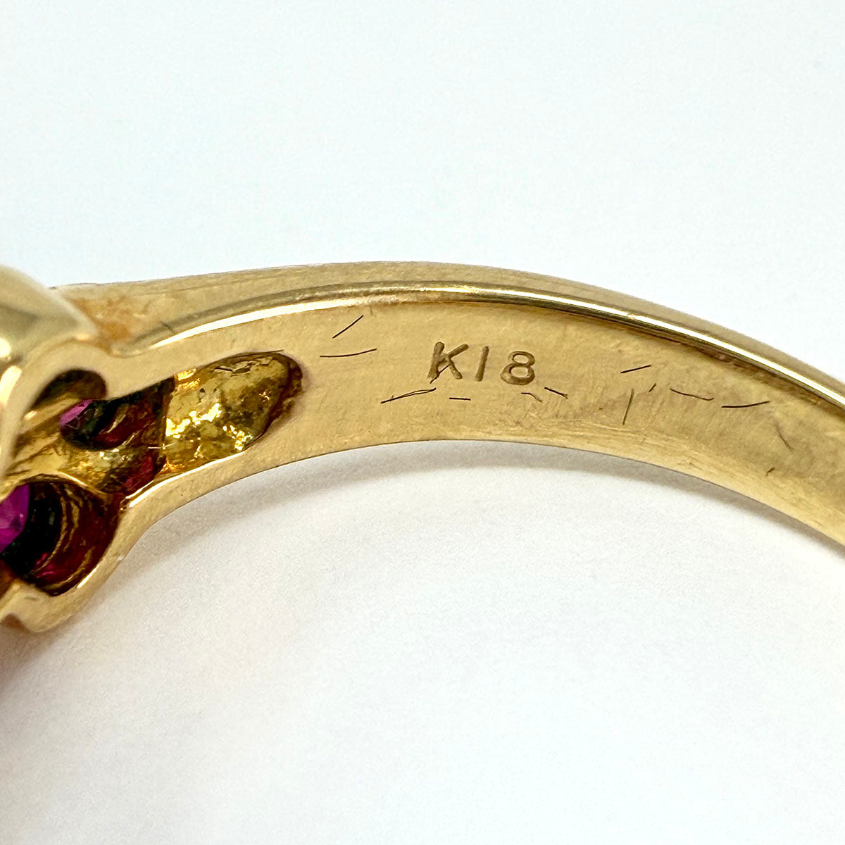 18K Ruby and Diamond Ring