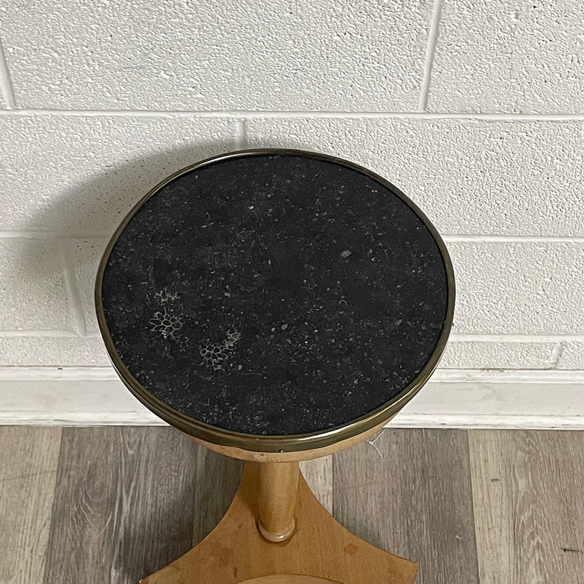 Round Marble Top End Table