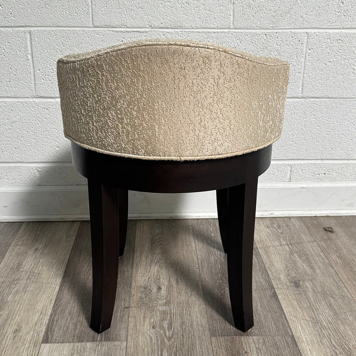 Upholstered Cream Stool