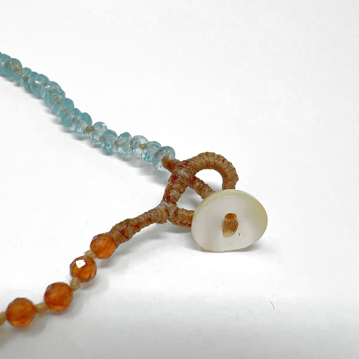 Lena Skadegard Apatite and Hessonite Necklace