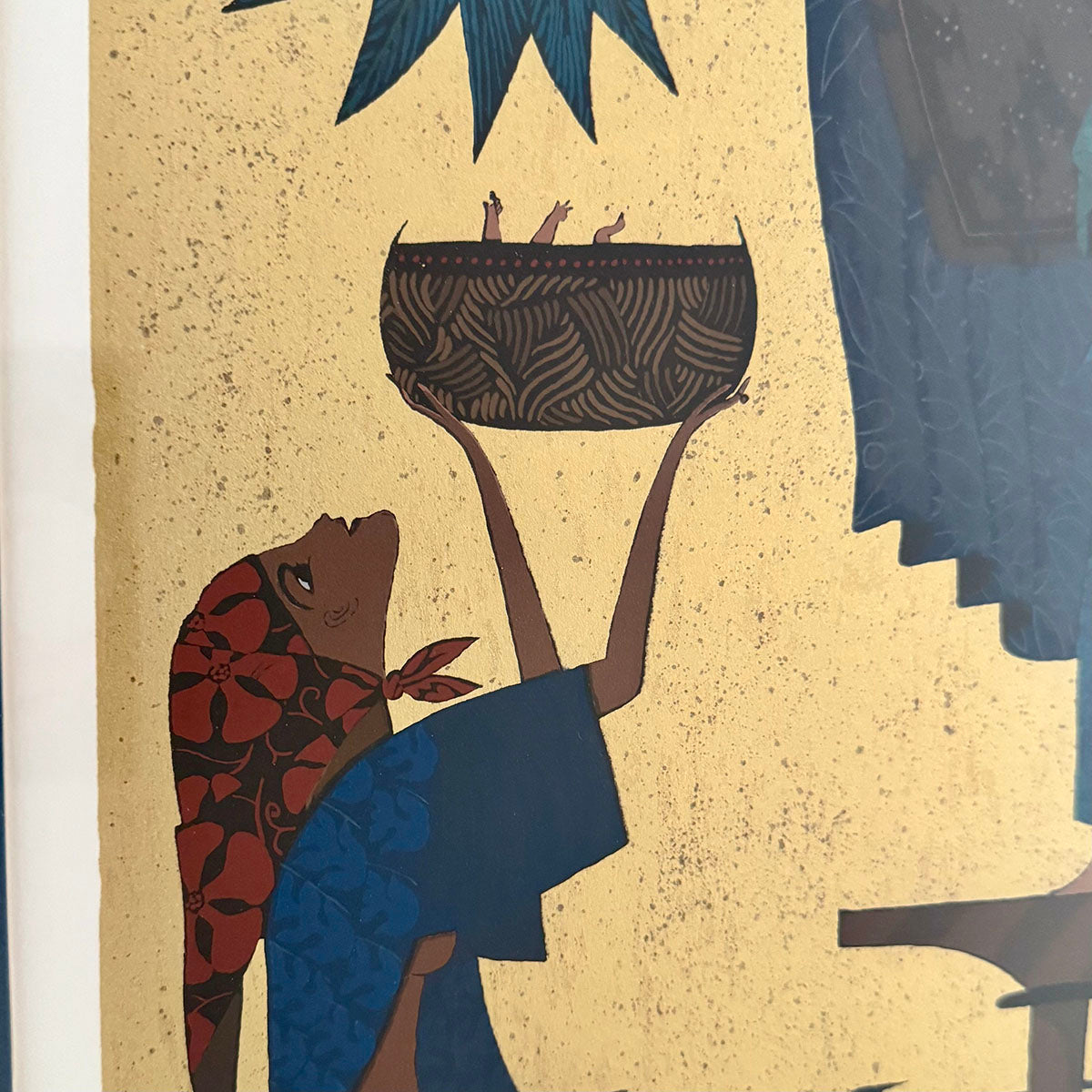 "Moses in a Basket" Lithograph Signed AP