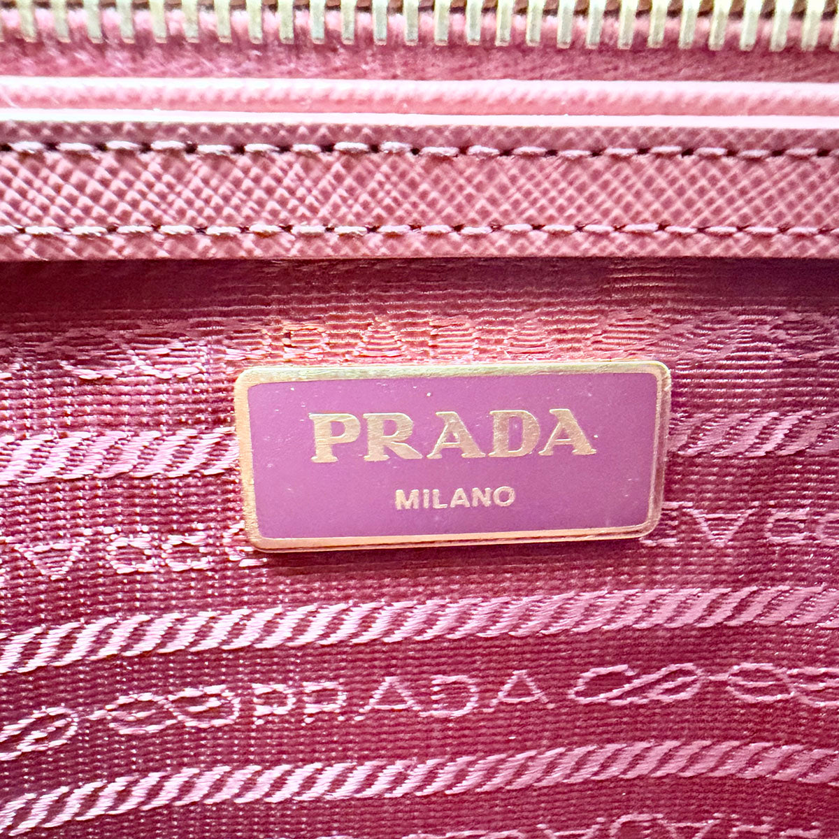 Prada Two Way Saffiano Handle Bag