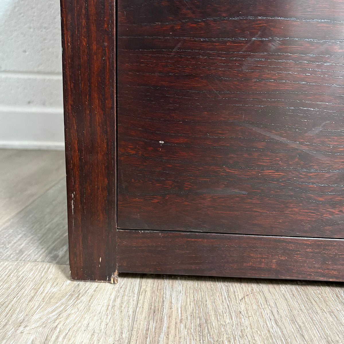Wood 4-Drawer Credenza