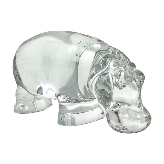 Crystal Hippo Figurine