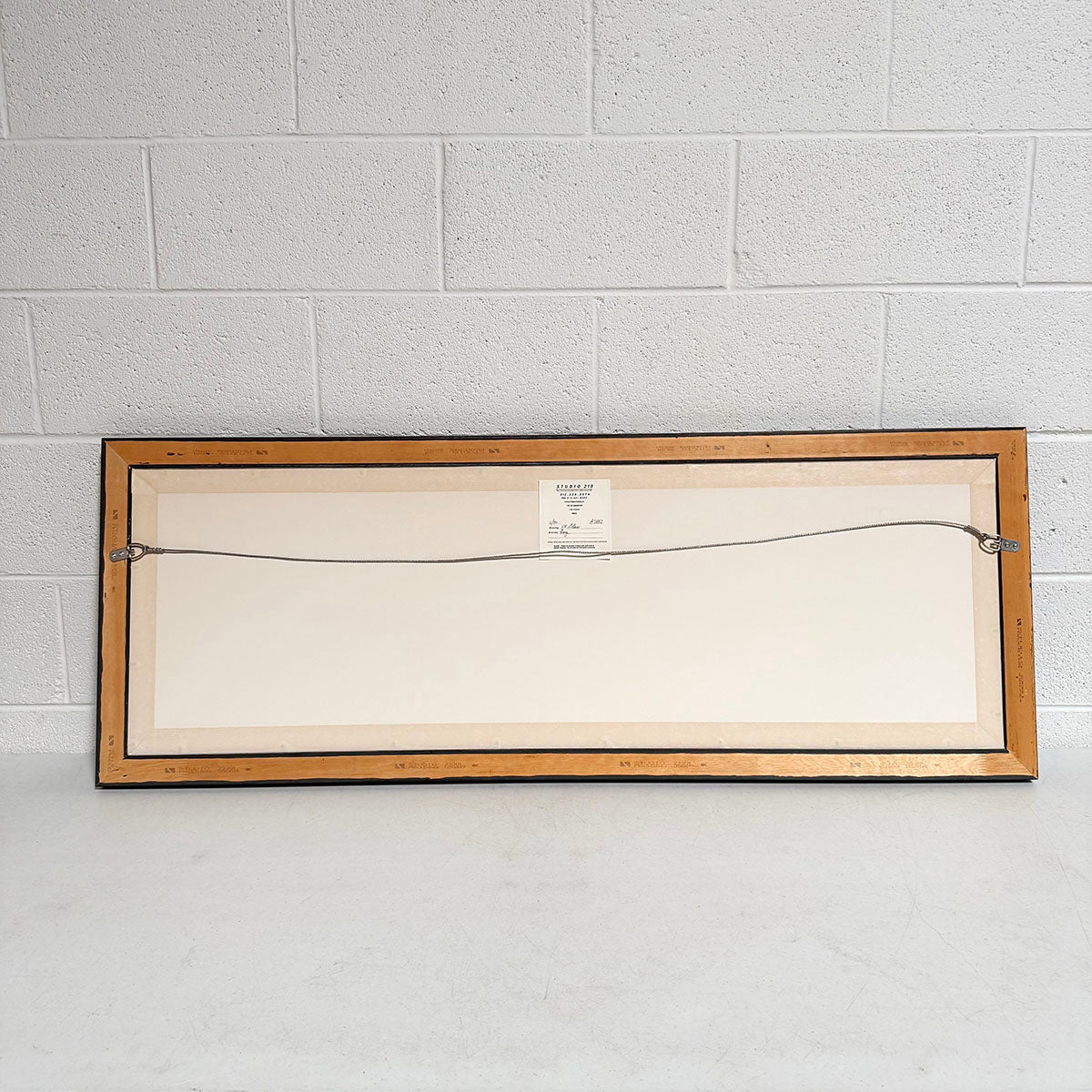 David Shapiro Mixed Media on Paper Painting framed