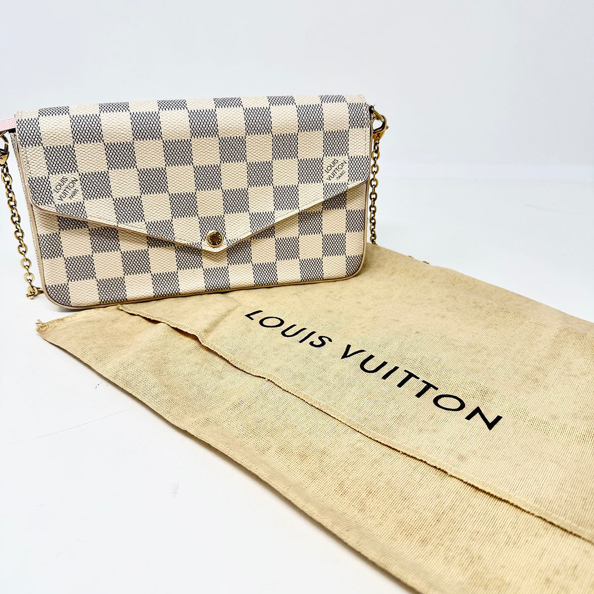 Louis Vuitton Damier Azur Felicie Pochette Crossbody