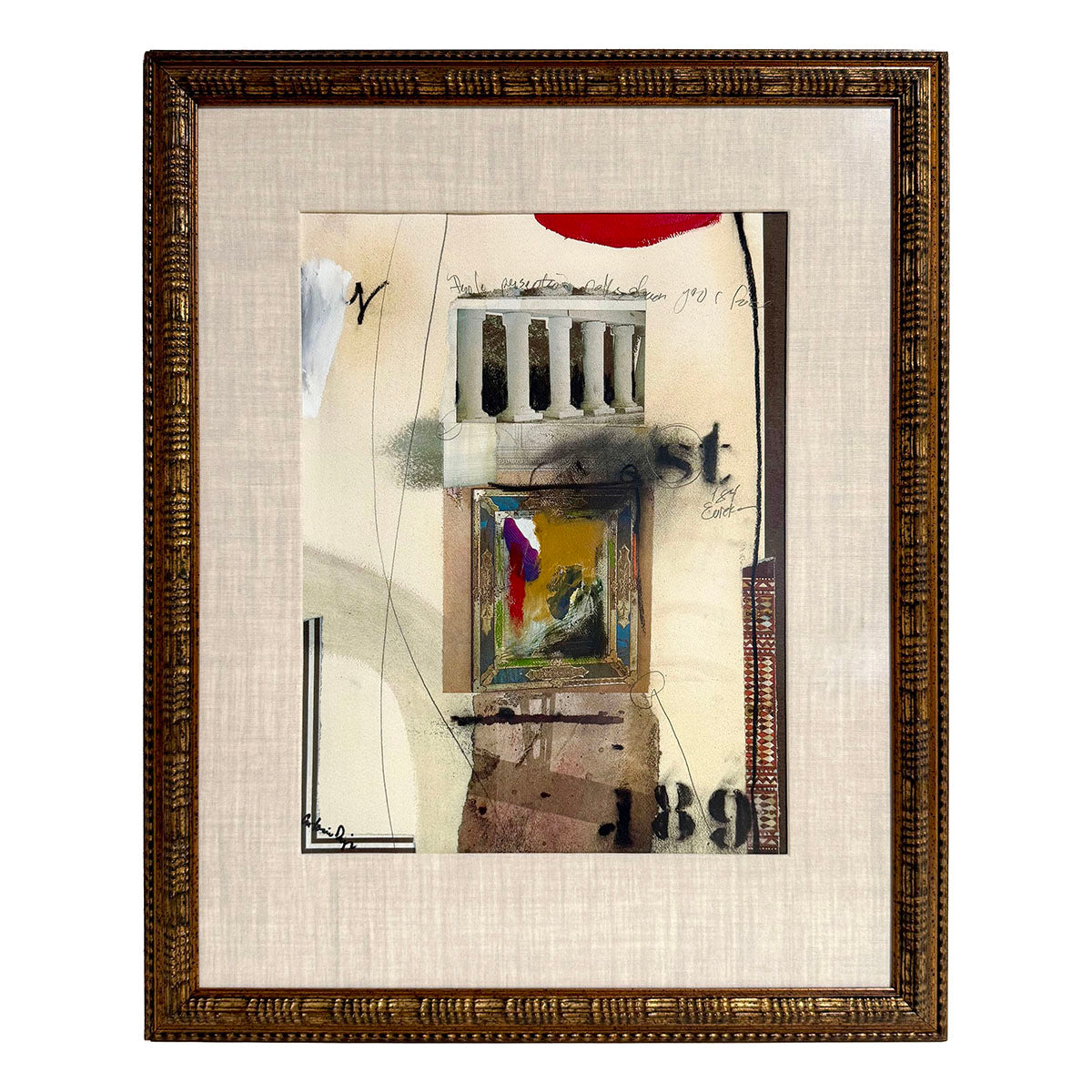 "Mixed Media featuring Architectural Elements" Signed