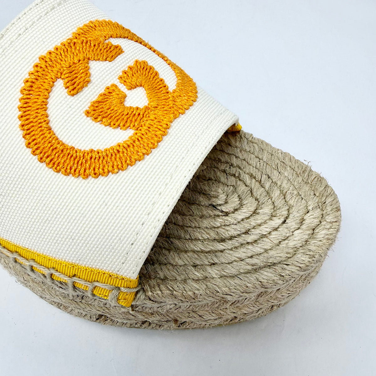 Gucci Interlocking GG Logo Canvas Espadrille