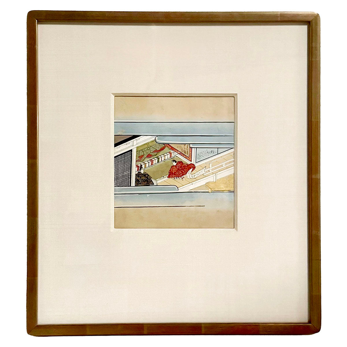 Framed Drawing Asian Antique ca 1850