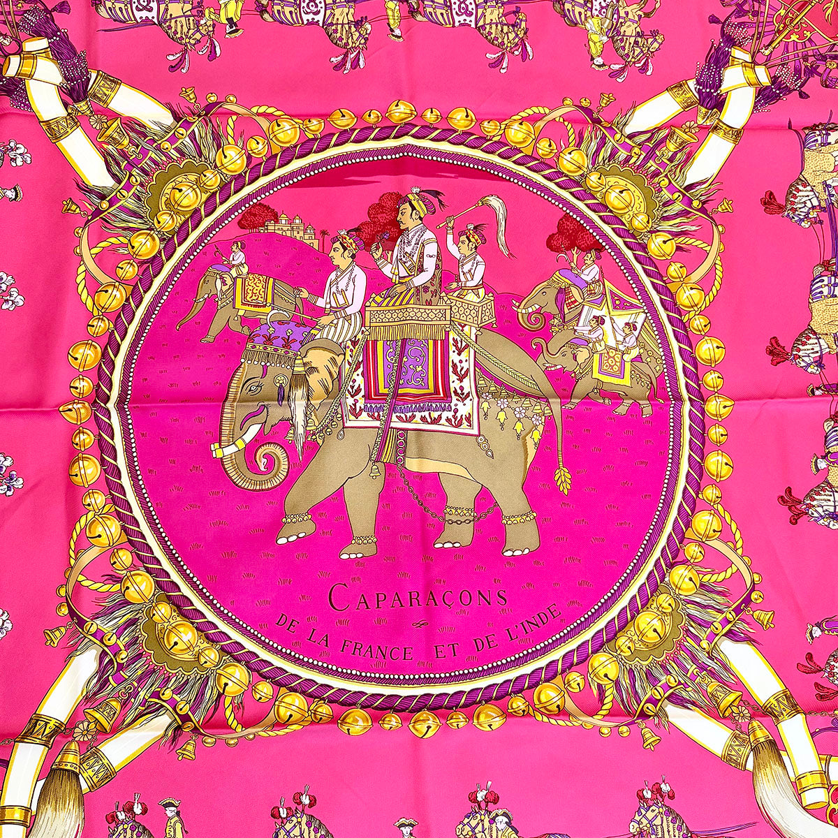 Hermes "Caparacons de la France et L"Indii" Scarf