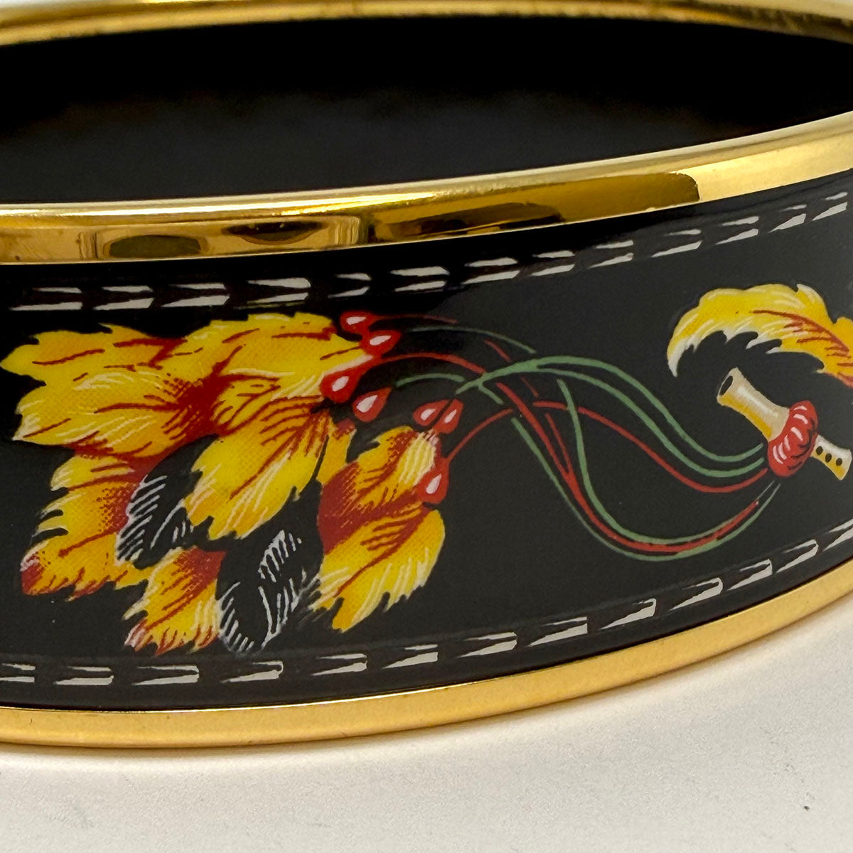 Hermes Enamel Bangle Bracelet