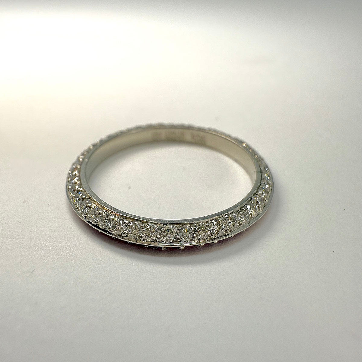 Bez Ambar Platinum Band with Rubies and Diamonds