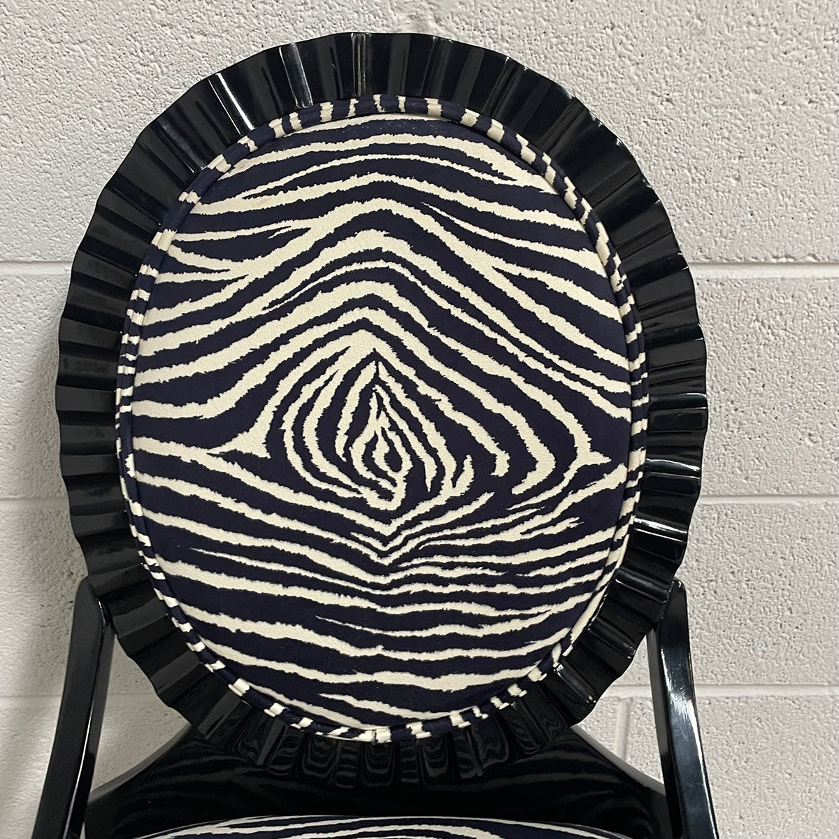 Set Of 8 Zebra Dining Chairs