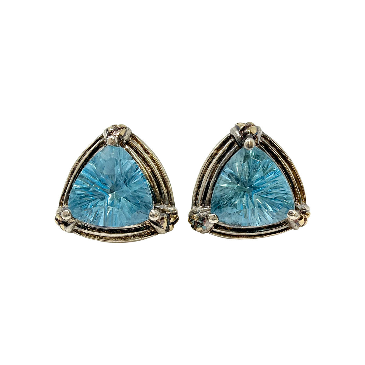 Trillion Topaz Earrings