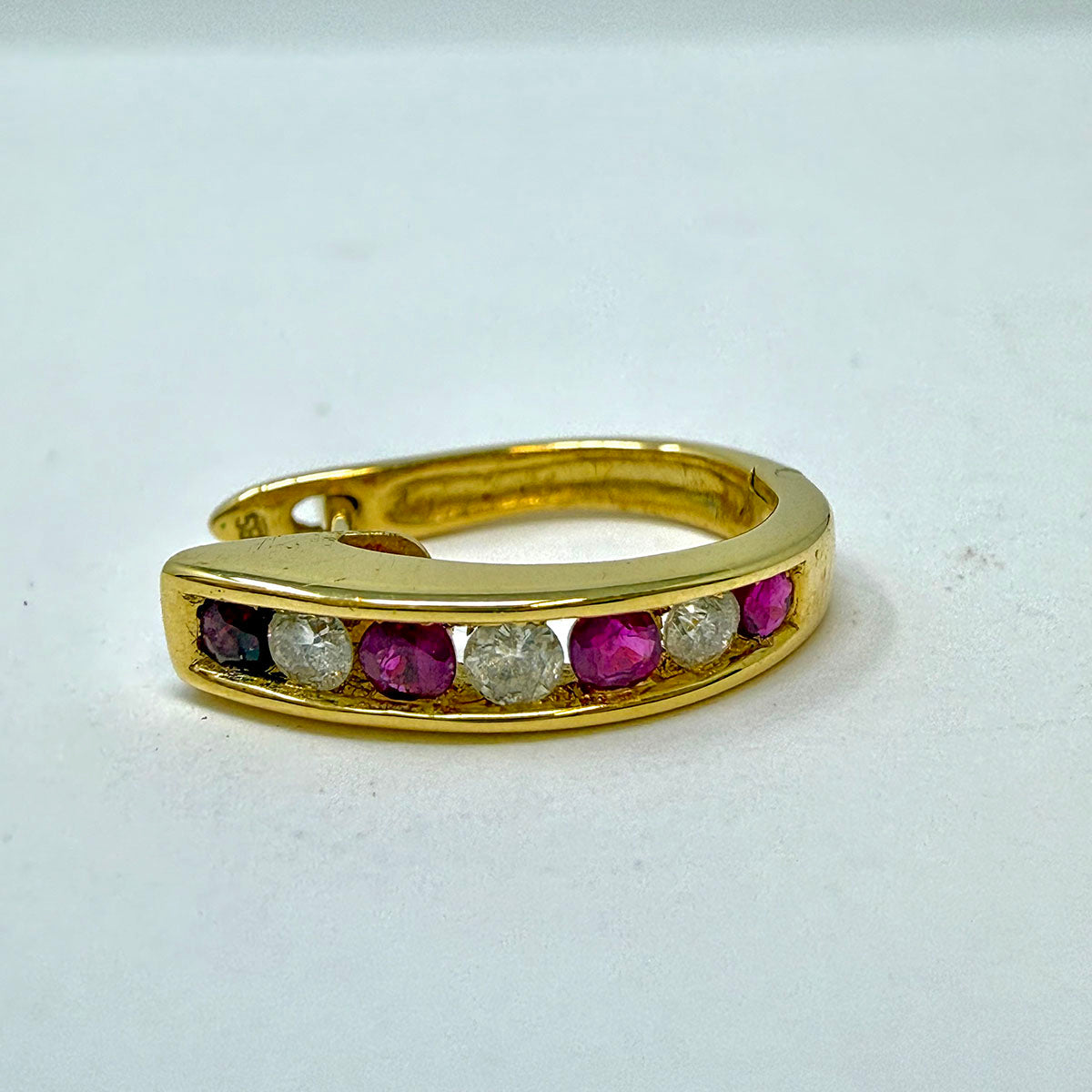 Diamond and Ruby Earrings