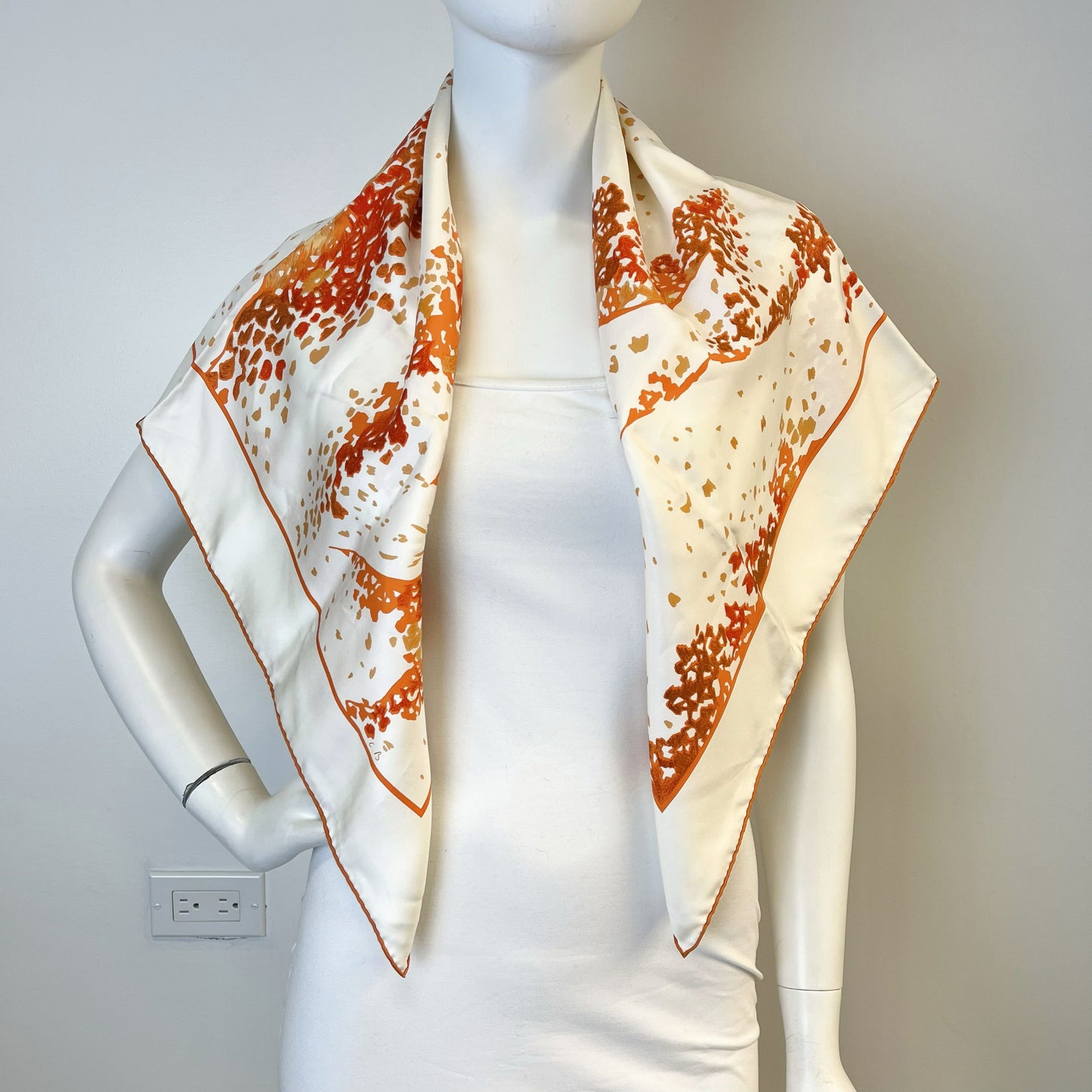 Hermes "Trois Feuilles" Scarf