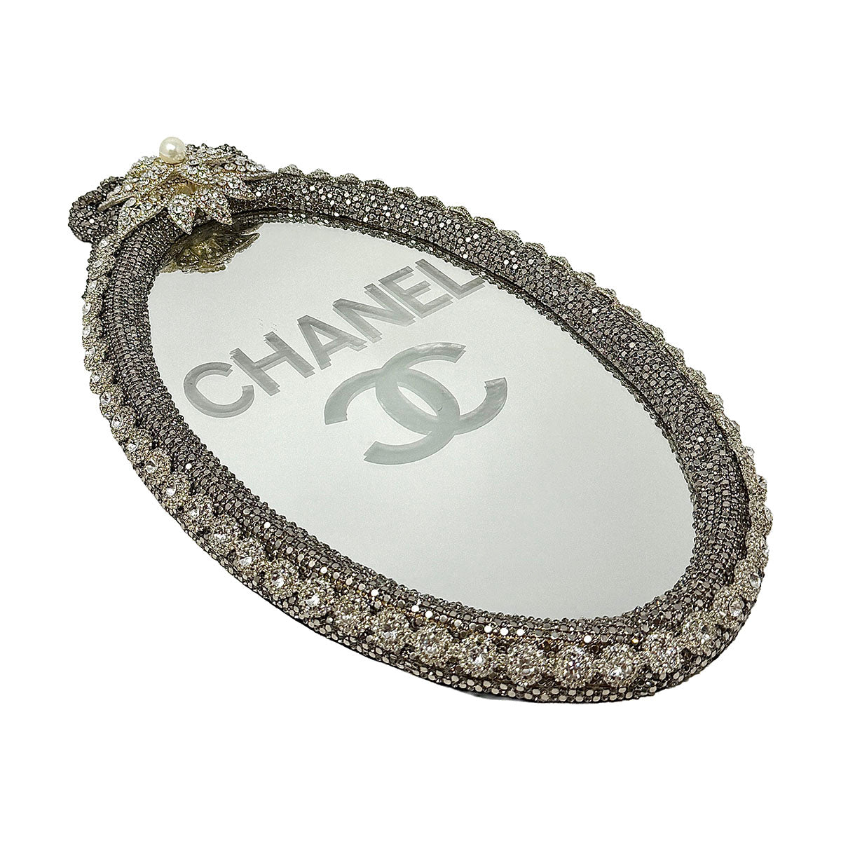 Bejeweled Tray "Chanel" Artisan Oval