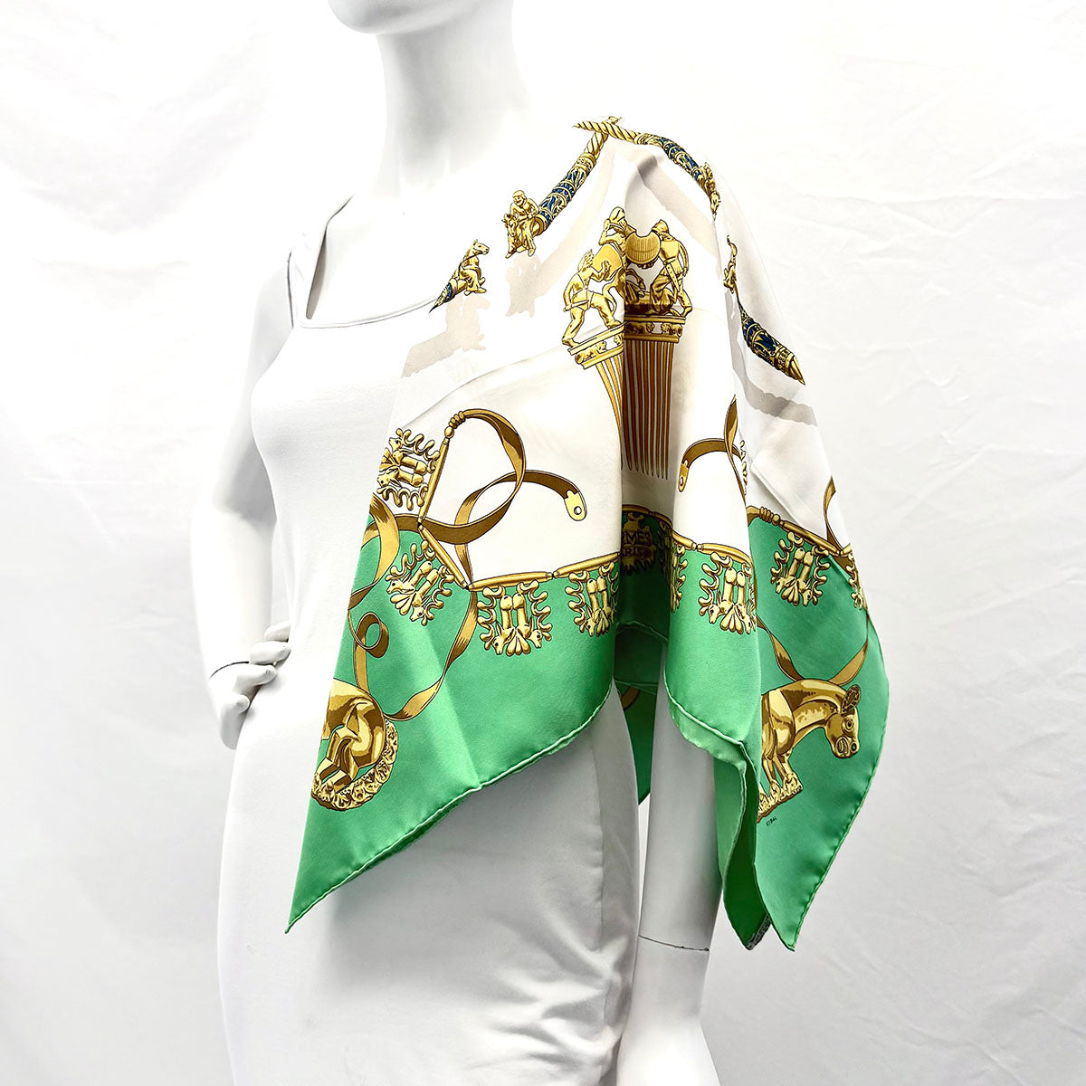 Hermes "Les Cavaliers D'Or" Scarf