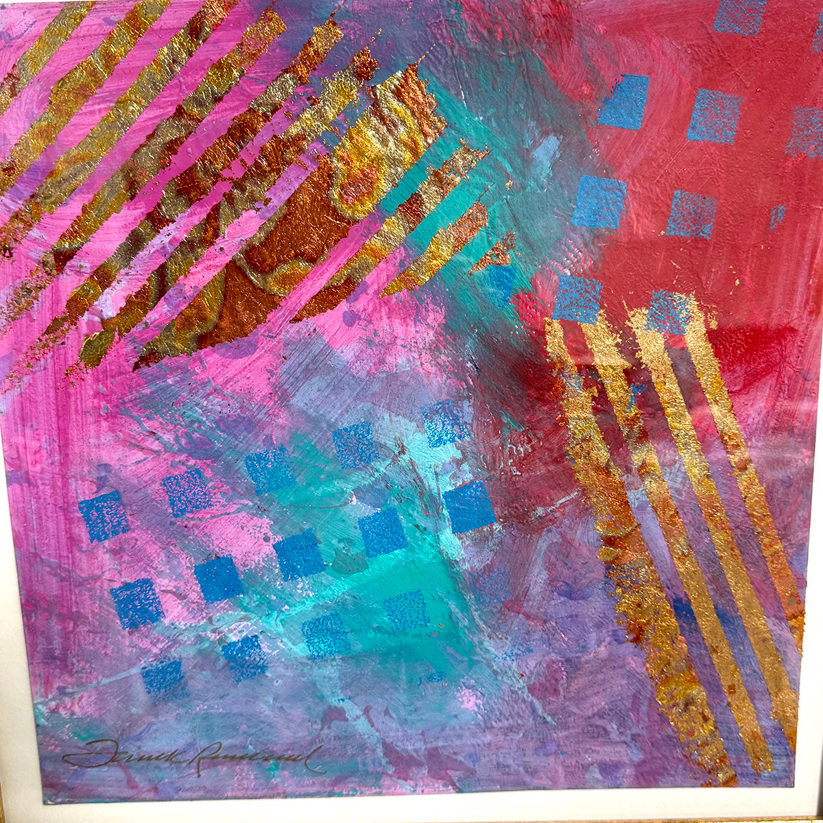 Multi Color Paper Art Signed