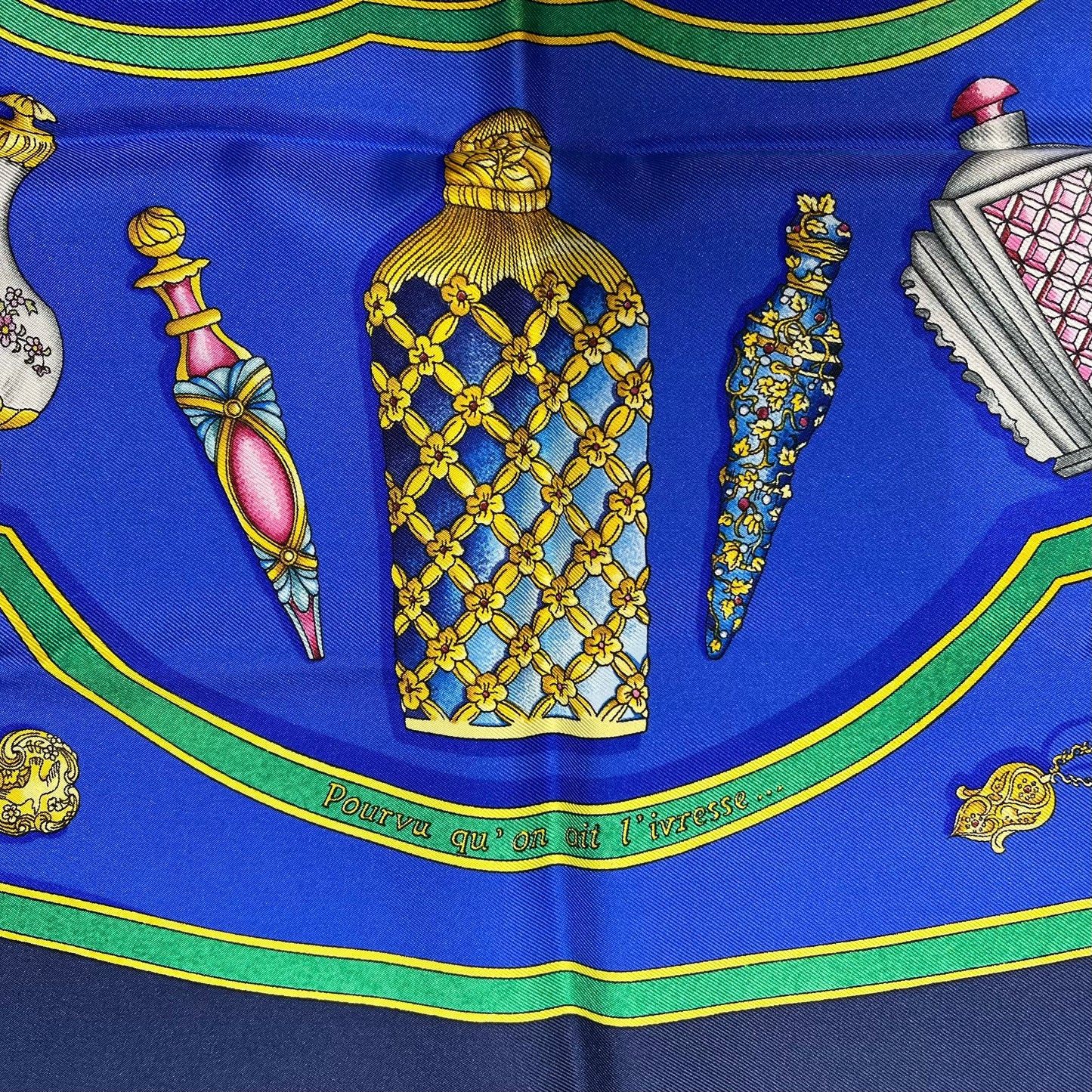 Hermes "Qu'importe le Flacon" Silk Scarf