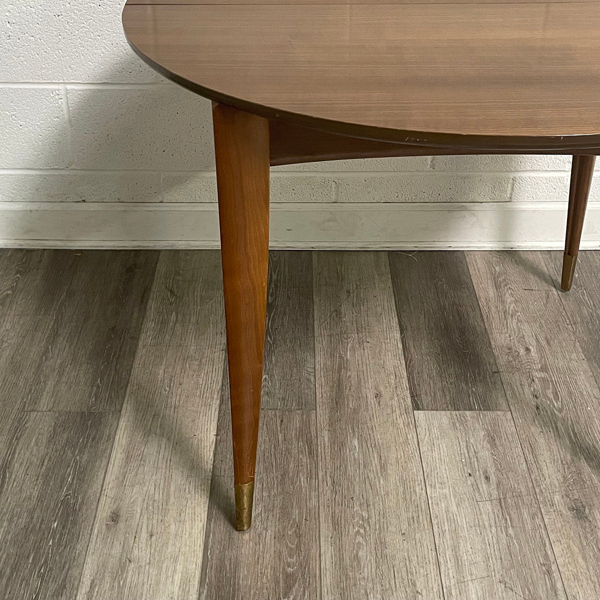 Vintage Round Wood Dining Table