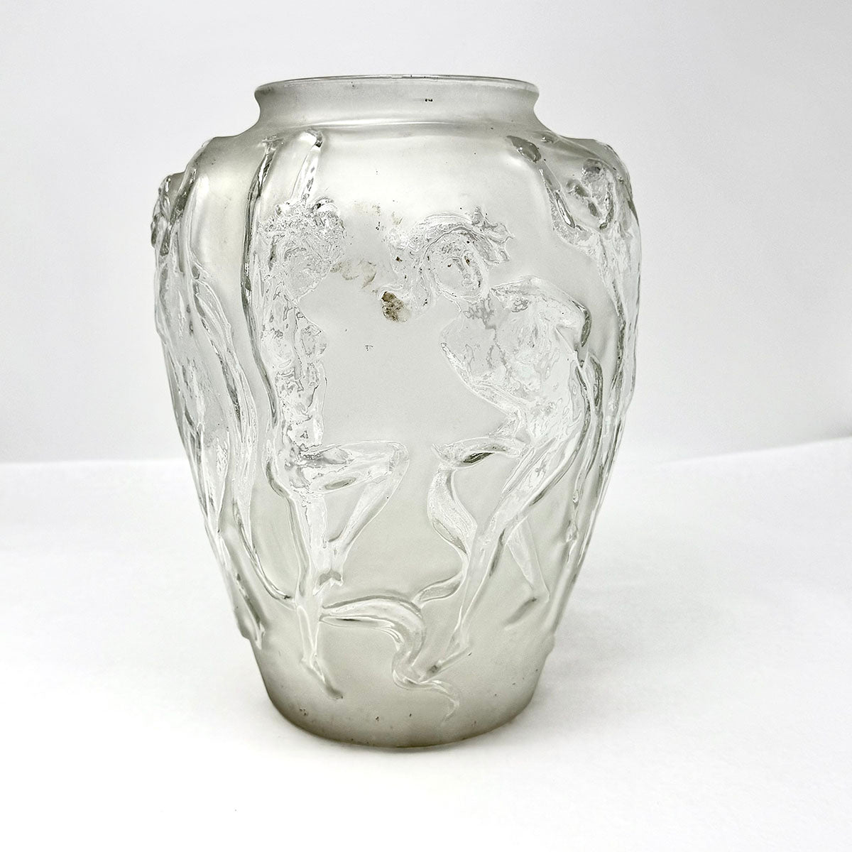 Dancing Nudes and Pan Satin Vase